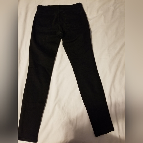 J Brand Jeans Black Skinny Leg Size 26 Color Black - Picture 4 of 9